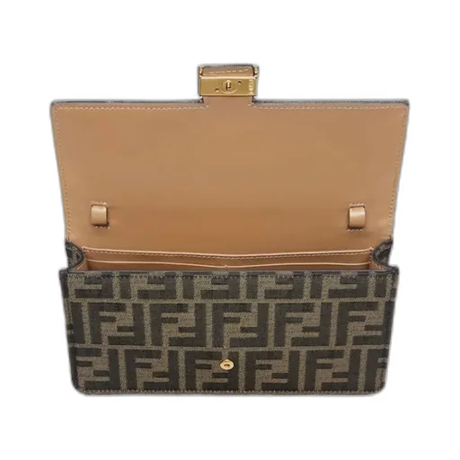 Baguette Ff Jacquard Chain-Linked Wallet