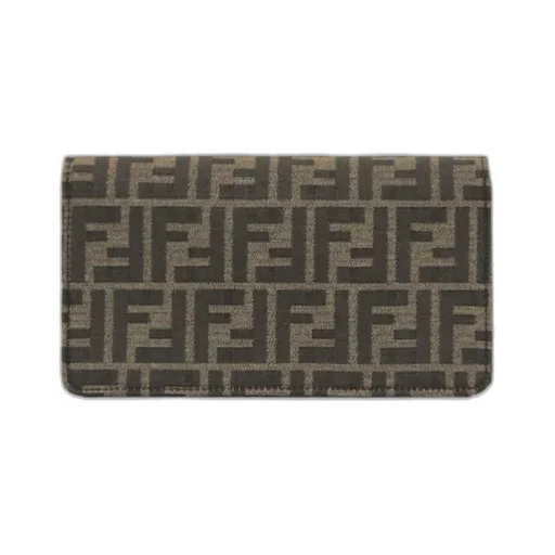 Baguette Ff Jacquard Chain-Linked Wallet