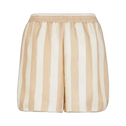 Elasticated Waistband Striped Shorts