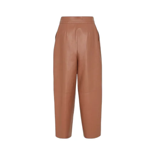Stitch Detailed Wide-Leg Trousers