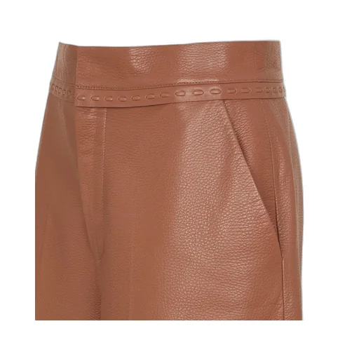 Stitch Detailed Wide-Leg Trousers