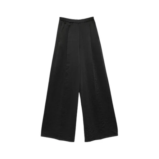 Pleated Cupro Trousers