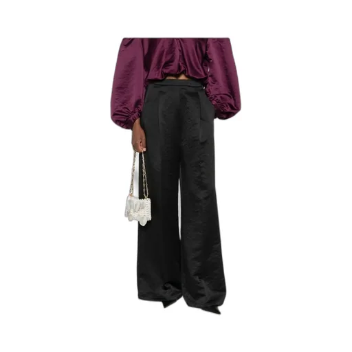 Pleated Cupro Trousers