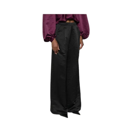 Pleated Cupro Trousers