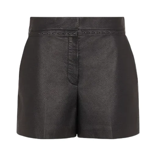 Black Leather Shorts