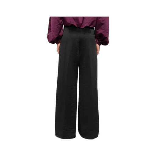Pleated Cupro Trousers