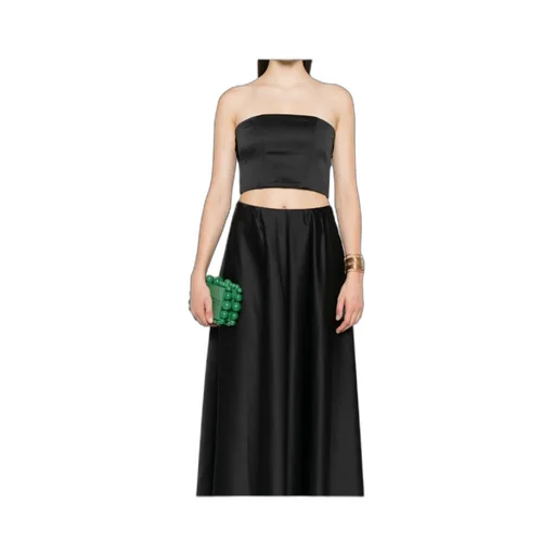 Tie-Fastening Bandeau Top