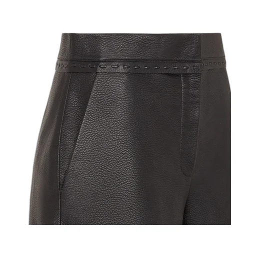 Black Leather Shorts