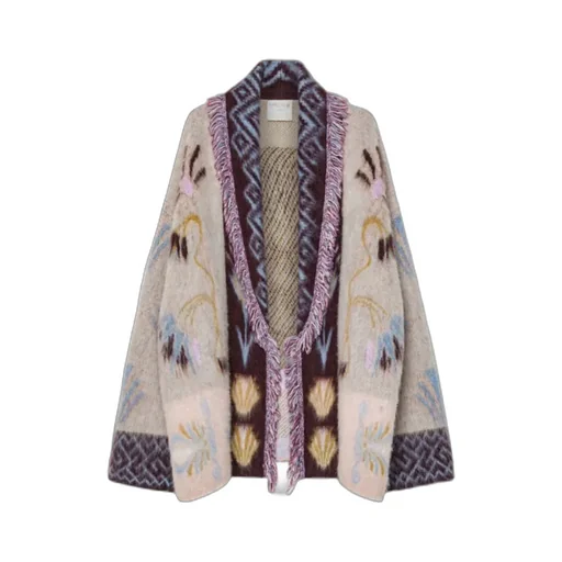 Longline Cardigan In Baby Alpaca Wool