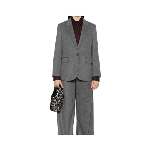 Single-Breasted Peak-Lapels Jacket