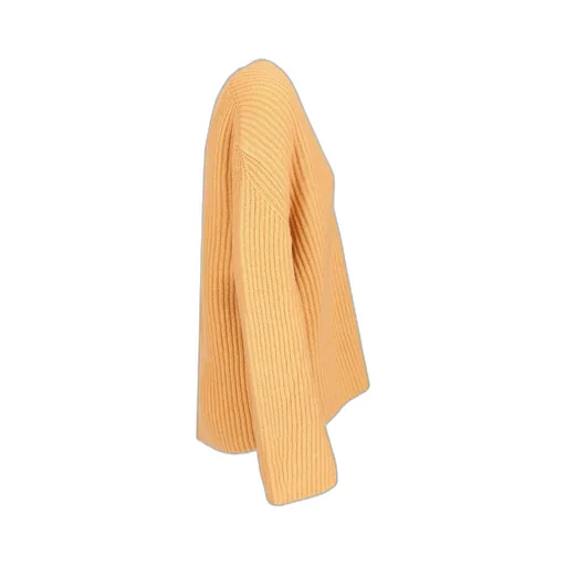 Wool Cashmere Half Cardigan Stitch Sweater
