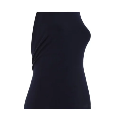 Open Back Asymmetric Knitted Maxi Dress
