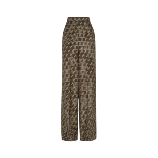 Allover Ff Printed Straight-Leg Pants