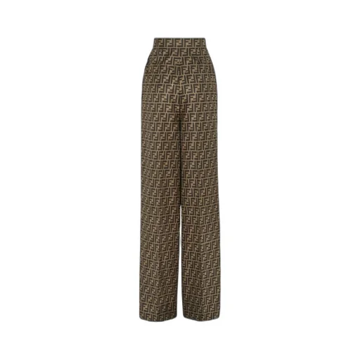 Allover Ff Printed Straight-Leg Pants