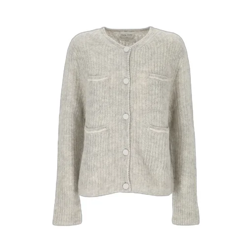 Buttoned Knit Cardigan
