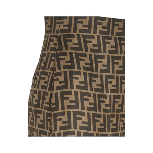 Allover Ff Printed Straight-Leg Pants