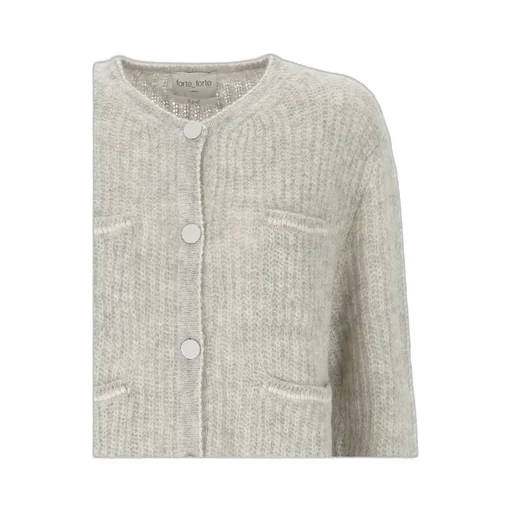 Buttoned Knit Cardigan