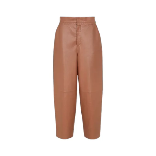 Stitch Detailed Wide-Leg Trousers