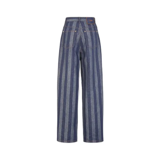 Blue Pequin Denim Trousers