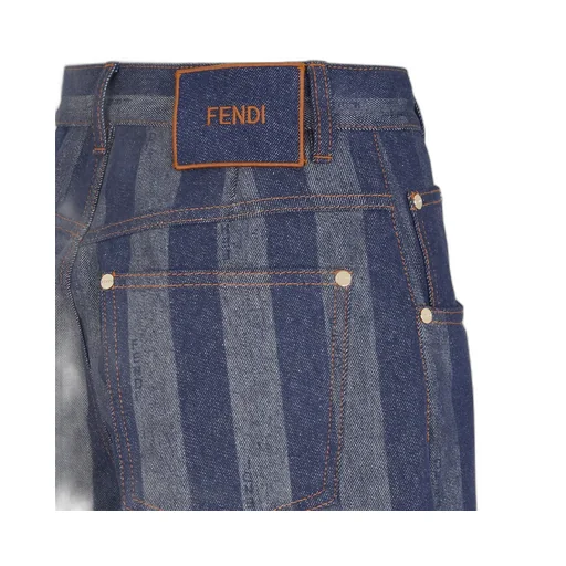 Blue Pequin Denim Trousers