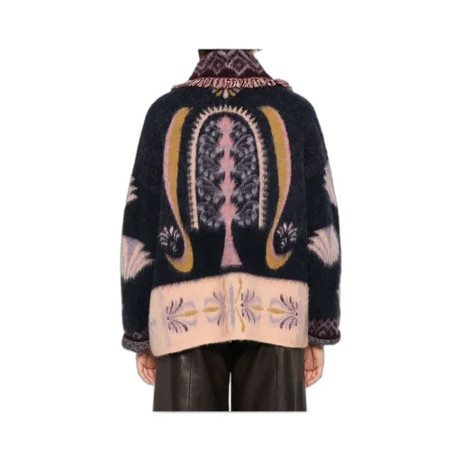 Long-Sleeved Knitted Cardigan