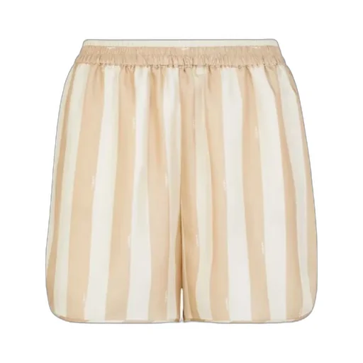 Elasticated Waistband Striped Shorts