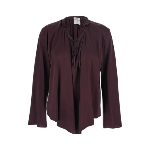 Fringed Drawstring Blouse