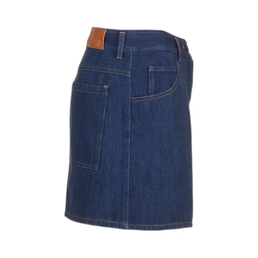 Belt-Loop Denim Shorts