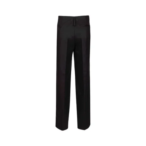Zip-Fastening Wool Pants