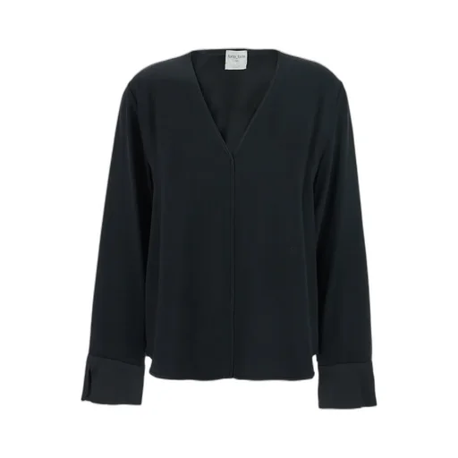 V-Neck Slit-Hem Sweater