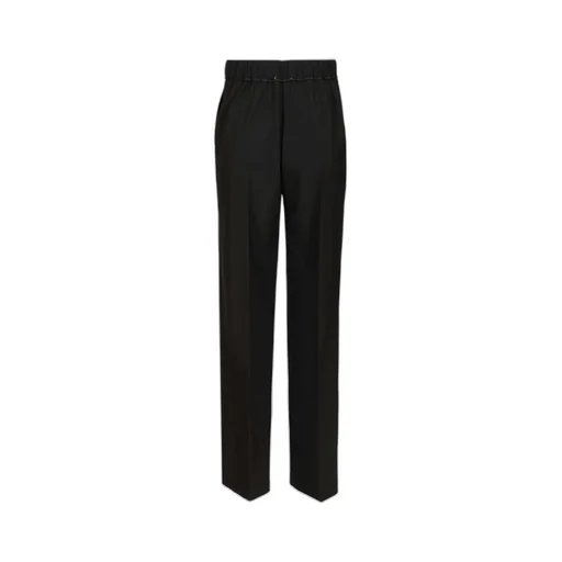 High-Waisted Elastic Pants