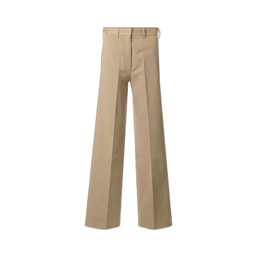 Soft Twill Wide Leg Trousers