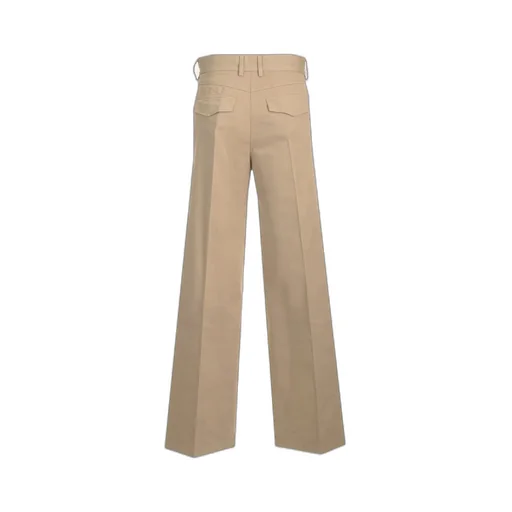 Soft Twill Wide Leg Trousers