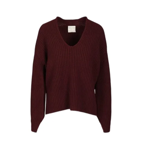 V-Neck Ribbed Knitwear