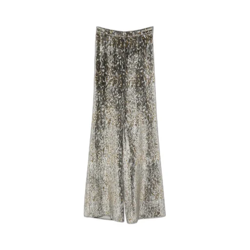 Textured Wide-Leg Pants