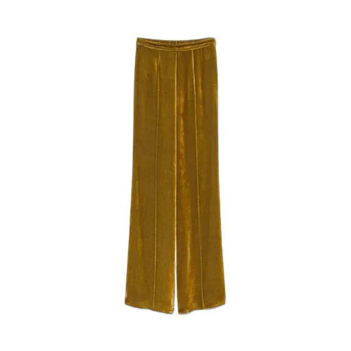 Wide-Leg Velvet Pants