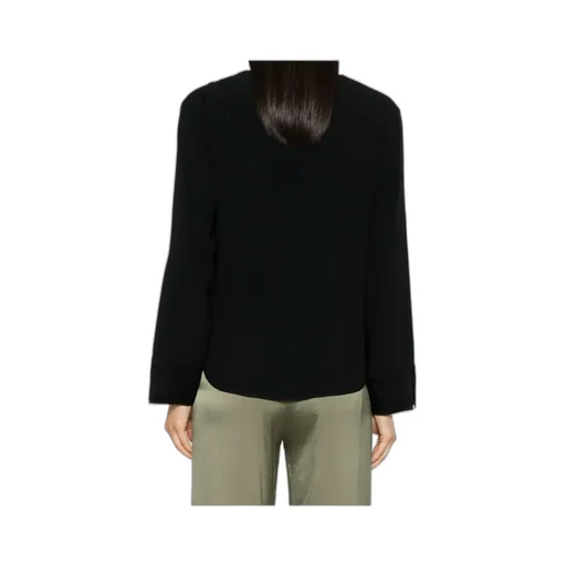 V-Neck Slit-Hem Sweater