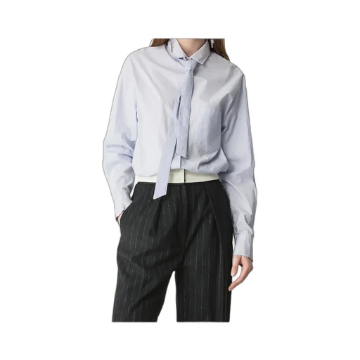 Grosgrain-Tie Poplin Shirt