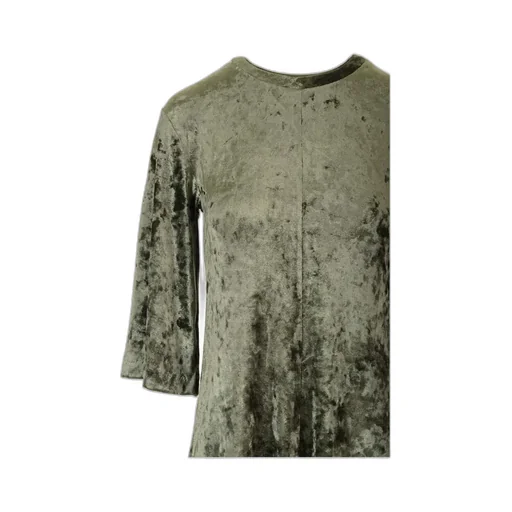 Crewneck Stretched Velvet Dress
