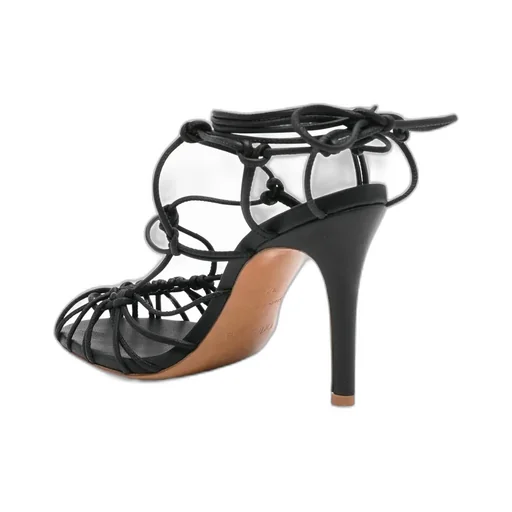 Lace-Up High Heel Sandals
