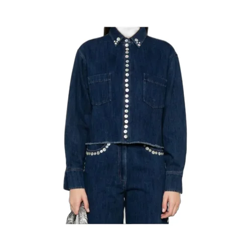 Long-Sleeved Denim Shirt