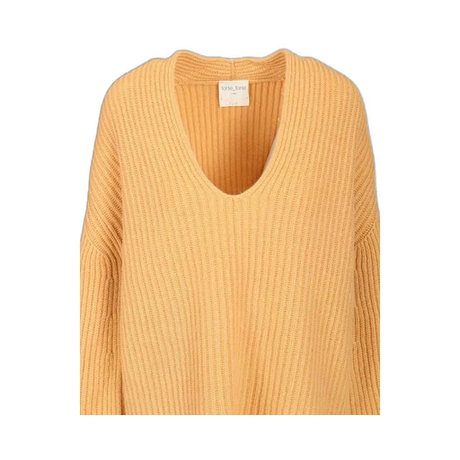 Wool Cashmere Half Cardigan Stitch Sweater