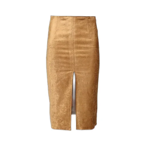 Stretch Velvet Pencil Skirt