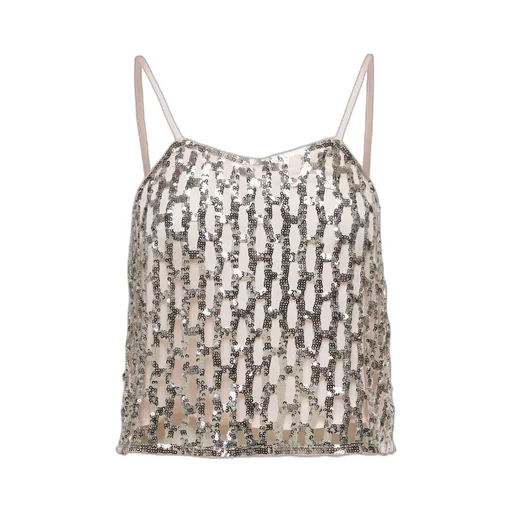 Sequin Mesh Top