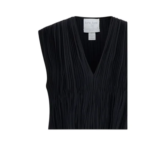 Pleated V-Neck Blouse