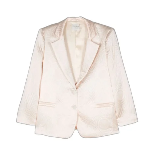 Quilted Single-Breasted Blazer