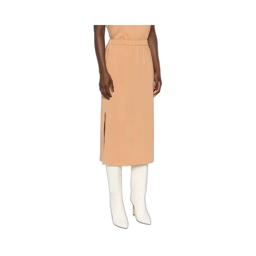 Crepe Midi Skirt