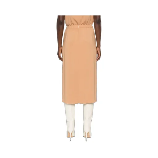 Crepe Midi Skirt