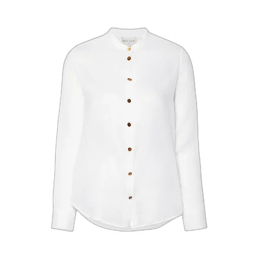 Long-Sleeve Semi-Sheer Shirt