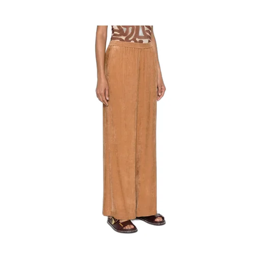 Elastic Waist Wide-Leg Pants